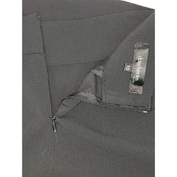 DAISY FUENTES Women's Black Straight Skirt Sz 10 - Picture 6 of 9